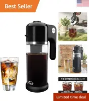 Express Cold Brew, Electric Cold Brew Coffee Maker in 5 minutes, 4 Brew Stren...