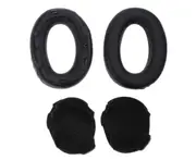 Comfortable Leather Ear Pads for MDR-1000X WH-1000XM2 1000XM3 Headphone Ear Pads Headphone Replacement - Black