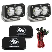 Baja Designs S2 Pro 5000K Clear Spot Beam LED Light Pods With Rock Guards
