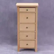 AirAds Dollhouse 1:12 mini furniture drawer storage tall dresser for bedroom