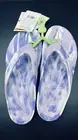 NEW W TAG Crocs Kadee II Flip Flops Sz 8 WOMEN Purple Blue White