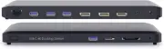 Zell USB-C 65W Triple Display Dock HDMI DP x4 USB 3.0 RJ-45 SD/MicroSD - HP/Dell
