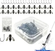 Fly Fishing Fly | Fly Fishing Bait with Hook Fish Attractant | Fly Fishing Bait, Fly Fishing Fly Assortment, Bait Fishing Gear for Salmon, Rainbow