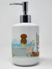 Mahogany Golden Retriever Ceramic Soap Dispenser Hand Soap Dispenser Pump