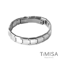在飛比找momo購物網優惠-【TiMISA】雅緻時尚 純鈦鍺手鍊(18公分)