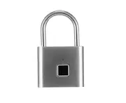Smart Fingerprint Password Stainless Steel Padlock - SILVER