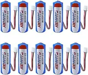 HOUYIBO 10PCS ER14505M with 2.54 White Plug 3.6V 2200mAh High-Performance Lithium Battery Non-Rechargeable Cell for Home and Office Equipment