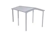 Stratco Domestic Gable Roof Single Car Shed Without Walls 2.95 x 6.15 x 2.4m Zinc/Aluminium