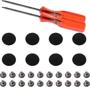 tunghey 8 Pack Rubber Case Feet+Set of 20pcs Repair Replacement Screw+2pcs 5 Point Pentalobe Screwdriver Compatible for Ma-cBook Pro Re-Tina A1425 A1502 A1398 13" 15" Bottom Case