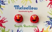 Sesame Street Elmo Studs Melvellous earrings