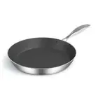 Stainless Steel Fry Pan 24Cm Frying Pan Induction Frypan Non Stick