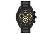 Movado Black Steel Chronograph Men's Swiss Made Watch - 3600906
