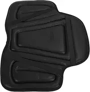Generic Western Horse Saddle Pad, Anti Slip Shock Absorbing Horse Riding Seat Saddle Cushion Pad, PU Leather Memory Foam Horses Riding Cushion Equine Accessory