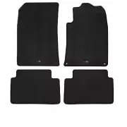 TRAVALL All Weather Floor Mats for Peugeot 508 (2011-2018) Premium Black Rubber