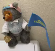 Robert Raikes University Bear 1986 #5467 Reginald Cap with Blue Flag - Applause