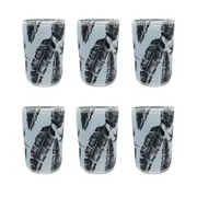 6x Good Vibes Beach Outdoor Can Cooler Stubby Holder 7x10.5cm Sorrento Palm