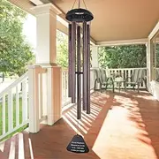 ASTARIN Sympathy Wind Chimes Outdoor Large Deep Tone,36" Handmade Wind Chimes Tuned Relaxing Melody, Memorial Windchime Unique Personalized for Garden Decor, Bronze (A Free Card)