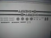 Van Buren County IOWA Sheriff Car Decals 1:64 two for one money