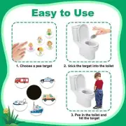 Potty Training Magic Sticker | Potty Training Toilet Changing Sticker Color G2R4