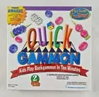 New: 2001 Quick Gammon Board Game Learn Backgammon Starter Set + Traditional Set