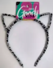 Goody Girls Ouchless Headband Cat Ears Zebra Black /White #12100