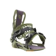 Flow Fenix Fusion Men's Rear Entry Snowboard Bindings, Green, Medium MY25