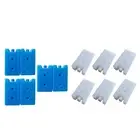 6Pcs Ice Brick Packs Ice Blocks Reusable Lightweight for Cooler Bags Freezer