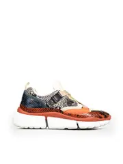 Snakeskin Pattern Chunky Trainers