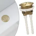 Upgrade Your Bathroom Decor with a Brushed Brass Gold Toilet Flush Button 38mm