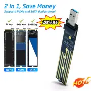NVMe to USB Adapter, M.2 SSD to USB 3.1 Type A Card, Based Hard PCIe Key 202Hot~
