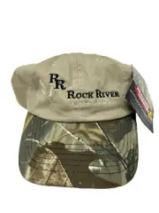 Rock River Lumber Grain Markets K Products Hat Cap Strapback Beige Camo N1 C