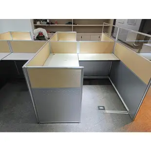 桃園國際二手貨中心-----160×160 L型辦公桌 辦公隔間  辦公屏風