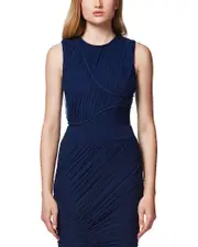 Herve Leger Ruched Mesh Top