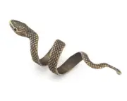 Snake Ring Wrap Adjustable Antique Bronze Plated Brass 8US - 10US size 4001