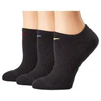 在飛比找ETMall東森購物網優惠-Nike 2018女時尚彩標黑色無外秀運動短襪3入組