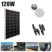 120W Solar Panel Mono Shingled Fixed Home Battery Charging Power Camping Caravan