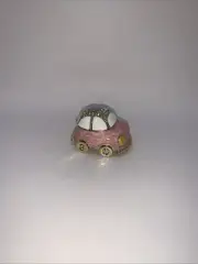 Small Bling Car Enamel Mini Pill Trinket Box Beetle Car Pink White Yellow New