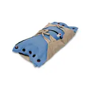 Sweet Goodbye COCOON - Soft Pet Casket - Burial & Cremation Ceremony Kit (Premium Wool) | Light Blue, Small