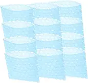 Cabilock Bubble Storage Pouches 100pcs Heart-shaped Pp Material Blue Shockproof Packaging for Shipping Mailing