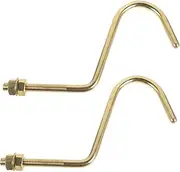 2pcs Billiard Table Copper Hook Pools Mounted Holder Snooker Tips Holder Portable Billiard Multi Hook with Pool Billiards Billiards Equipment Cue Duty for Golden Copper Plating