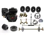 29'' Go Kart Rear Axle Kit 7.5 HP Engine Motor Brake Assembly for ATV Quad Ebike