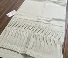 Anthropologie green pleated Table Runner 16x 90” mint pastel table new