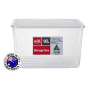 24 x MAX 9L Plastic Storage Container Kitchen Fridge Pantry Organiser Box Tubs