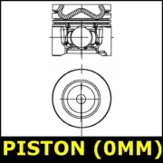 Piston Fits PEUGEOT 3008 301 307 Opt2/2 No Oversize 1.6 000841KP
