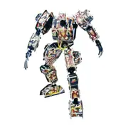 Zilipoo Army Robot DIY 59pcs DIY 3D Puzzle Model Building Kit