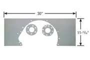Competition Engineering Motor Plate Mid-Mount Steel 0.090 in. Thick Mopar Big Block B/RB/Hemi Each