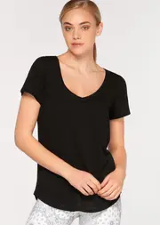 [Lorna Jane] Frankie Active T-Shirt in Black, Size - Small S Black