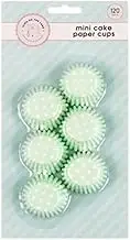 Generic 120 Pk Mini Cupcake Patty Pans Muffin Cases Cake Boards Liners Baking Cups - Green, Paper, Reusable, Casual and Special Occasions, Everyday Baking