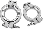 Inlet Outlet Flanges Clamps v-band Flange Clamp Set Replacement For TiAL MVS 38MM Wastegate W/Screws Nuts and Seals