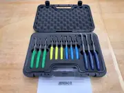 Snap-on Tools NEW MULTI-COLOR 12pc Quick Release Snap Ring Pliers Set SRPCR112MC